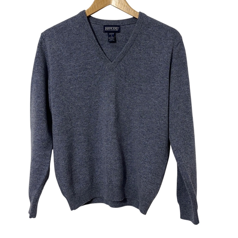 Lands End Womens Lambswool Sweater Size S (6-8) Fall Casual